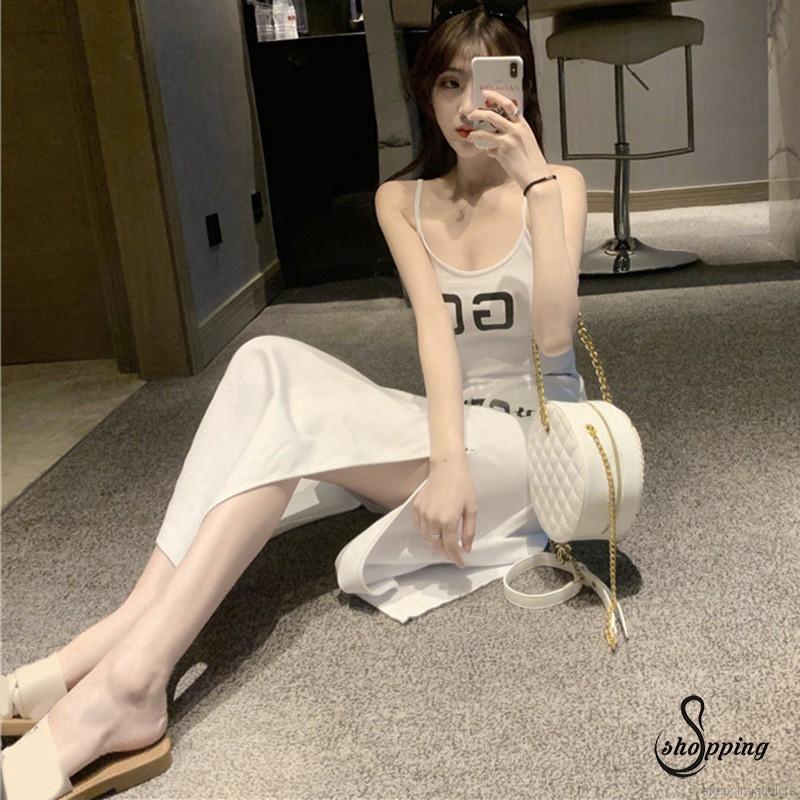 Đầm dây cộc tay xẻ tà quyến rũ cho nữ | BigBuy360 - bigbuy360.vn