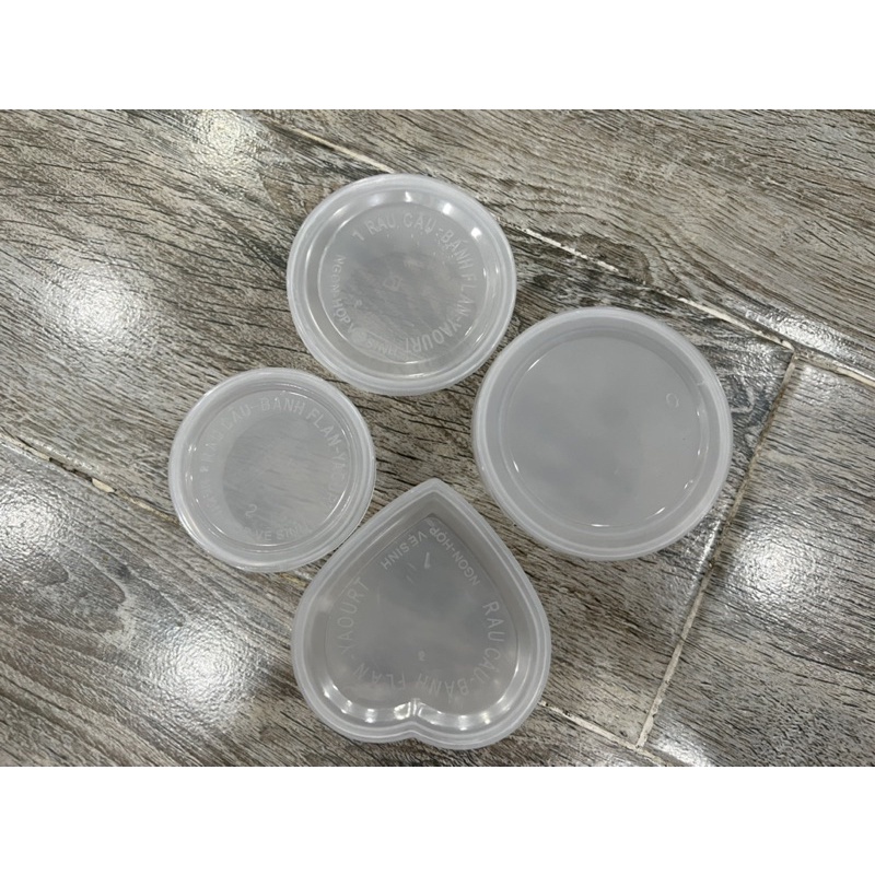 Hủ bánh flan Vĩnh Trường Cao Cấp - Hủ làm bánh flan caramen, rau cau, sữa chua đủ size - Hủ bánh flan trái tim