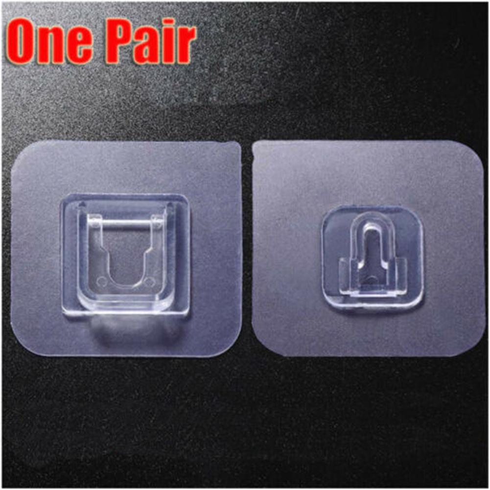 Set 20 móc treo đồ trong suốt dán tường đa năng tiện dụng