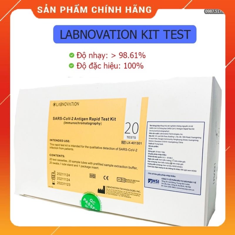 Bộ Kit Test Nhanh Covid-19 Labnovation tại nhà Công Nghệ Đức được Bộ Y Tế Cấp Phép