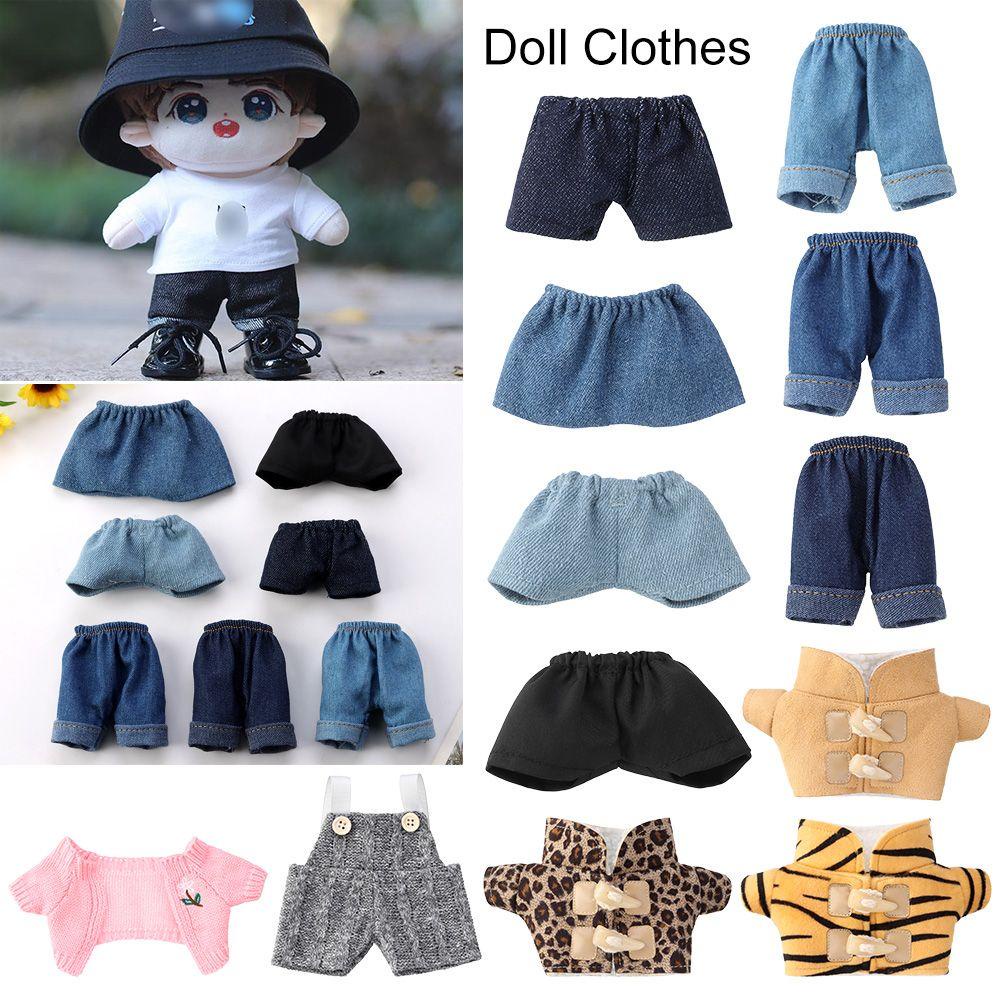 Áo Khoác Jean Ngắn Màu Cầu Vồng Thời Trang Cho Búp Bê 10~20cm Tỉ Lệ 1/6