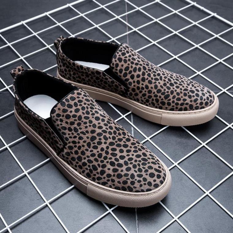 ff free Leopard Design Men Casual Loafer Trượt trên giày Da lộn Kinh doanh uy tín Uy Tín 2020 ! A232 1 m HOT ⁹ .. 45h