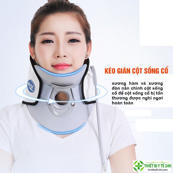 Đai Hơi Cổ, Đai Hơi Kéo Dãn Cổ, Nẹp Cổ, Cố Định Cổ, Đai Định Hình Cổ, Đai Kéo Dãn Cột Sống Cổ LEAMAI