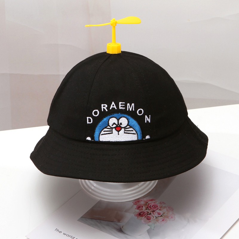 Mũ lưỡi trai bằng cotton phối lưới mỏng để chống nắng in hoạt hình chuồn chuồn thờI trang mùa hè cho bé
