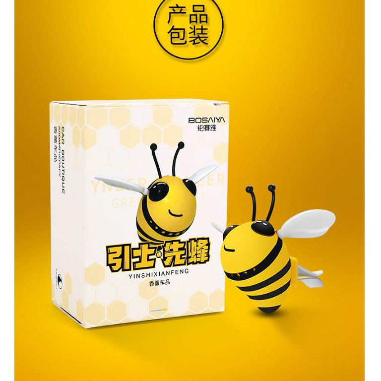 Nước hoa cài cửa gió hình ong vàng