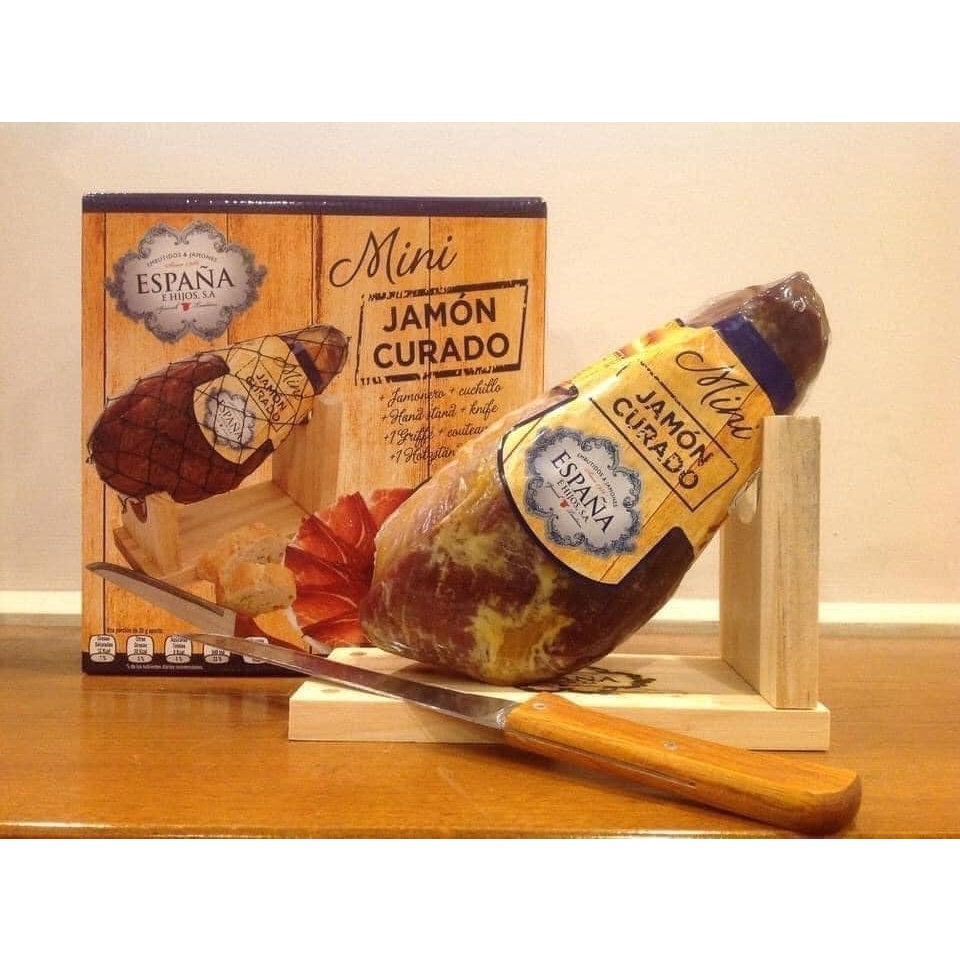 Thịt ĐÙI HEO MUỐI Jamon Curado Espana Tây ban nha 1kg (loại hảo hạng)