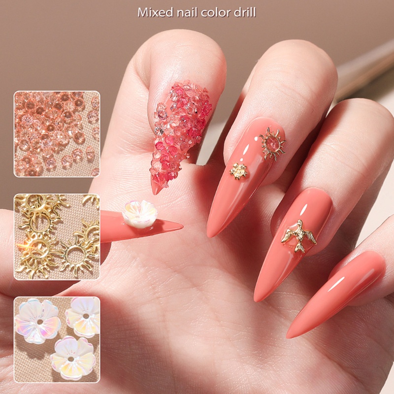 Hộp Vỏ Sò Trang Trí Móng Tay Nghệ Thuật YOUYO