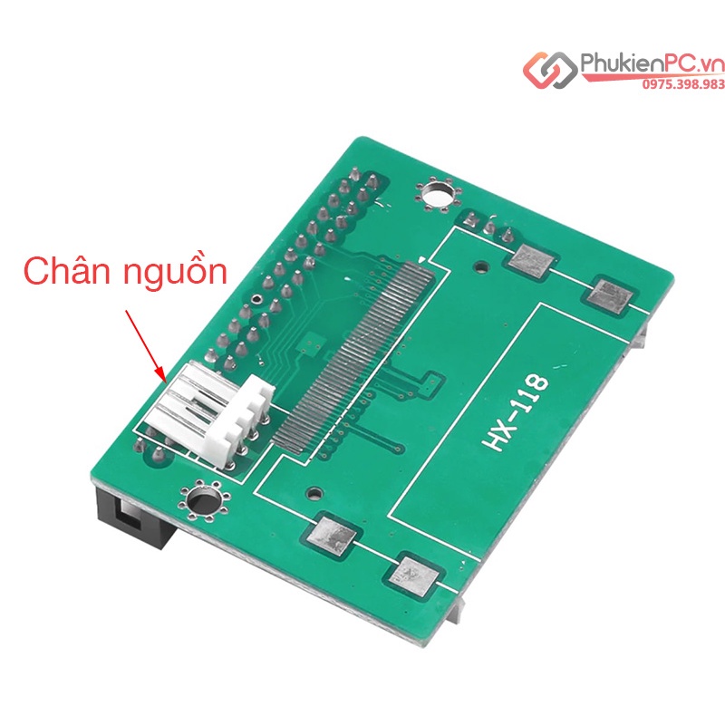 Chuyển đổi thẻ nhớ CF sang IDE ATA 40pin male chân đực, thay thế ổ cứng HDD IDE bằng thẻ nhớ CF cho máy tính công nghiệp