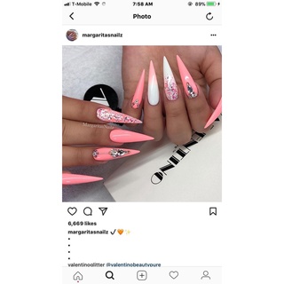 Móng nối típ phom dài chẩn nhọn,móng giả nail