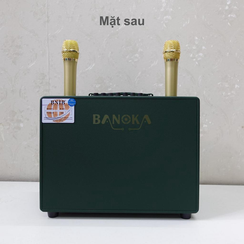 Loa xách tay karaoke BNIB B-8S Bass 20 kèm 2 tay micro VHF cao cấp, bảo hành 12 tháng