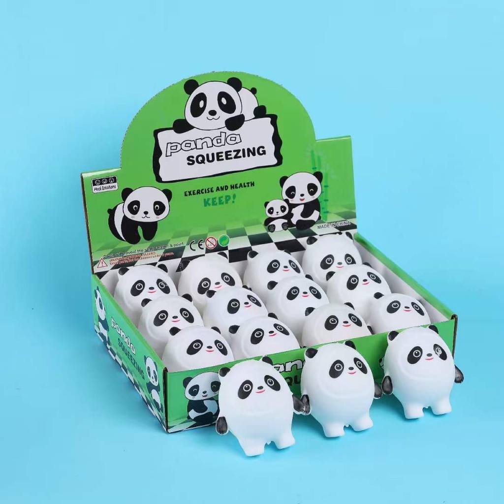 Squishy Mochi hình GẤU TRÚC PANDA mềm dễ thương chân thực giảm stress co dãn đàn hồi ngộ nghĩnh bóp bóp