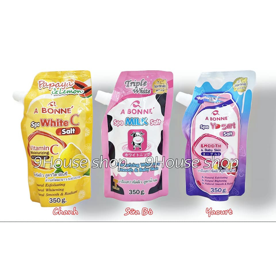 01 Bộ 6 Gói Muối Tắm Tẩy Tế Bào A BONNE