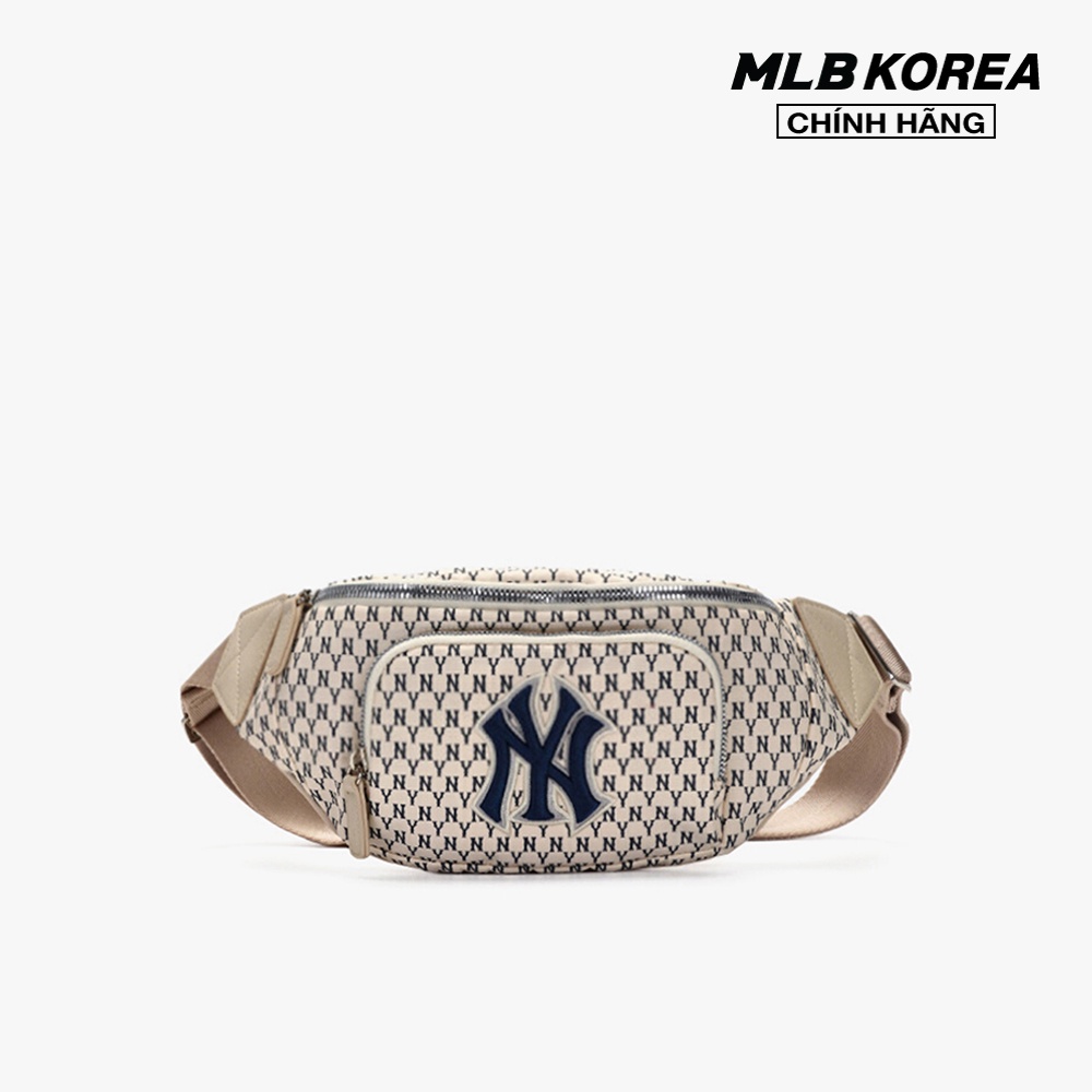 MLB - Túi đeo chéo cá tính phối họa tiết monogram 3AHSM051N-50IVS