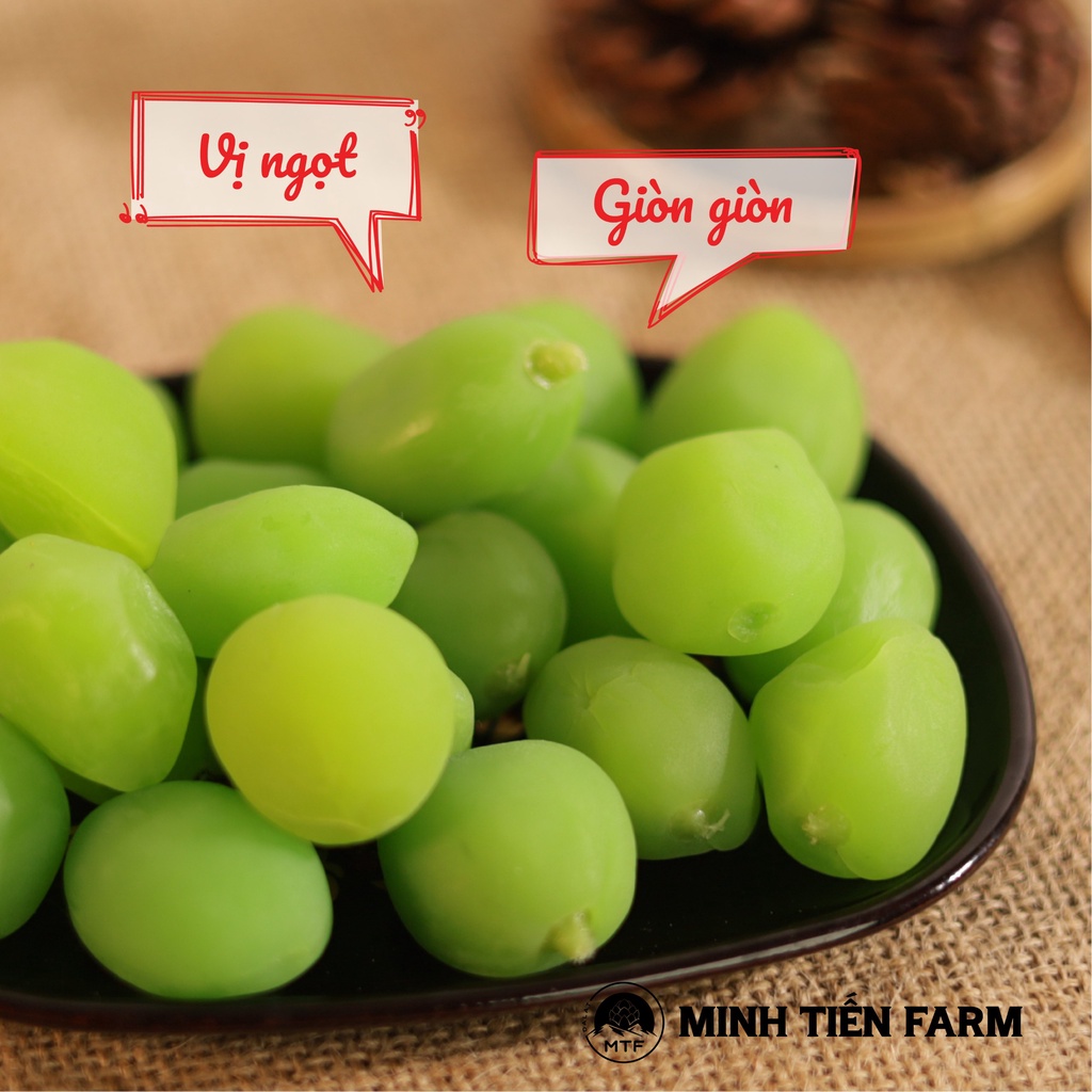 Đào sấy giòn nguyên vị organic 200gr- 350gr trái cây sấy Đà Lạt Minh Tiến Farm