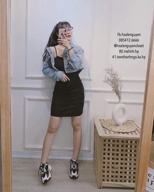 ] Váy body hai dây dúm eo nữ🌷Đầm dáng ôm hai dây tăng đơ nhún eo tôn dáng🌷(free ship) | BigBuy360 - bigbuy360.vn