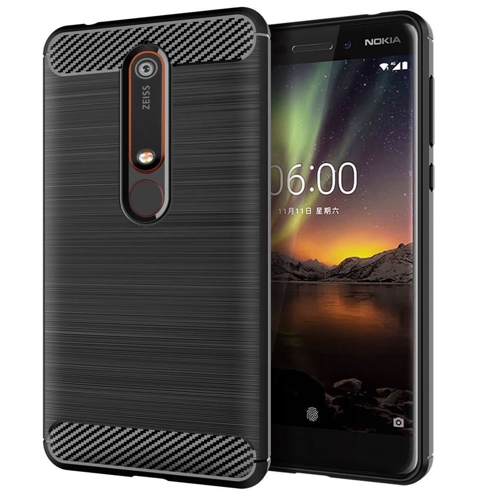 Ốp Lưng Sợi Carbon Cho Nokia 6.1
