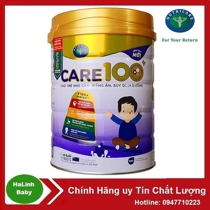 Sữa Care 100 gold - Care 100 + 900g [Date 2023]