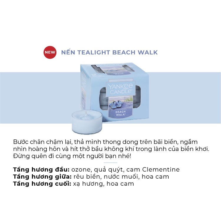 Nến Tealight Yankee Candle - Beach Walk