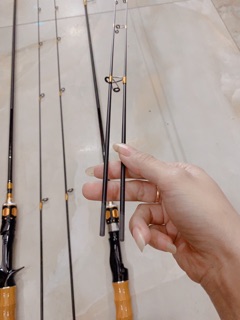 Cần lure 2 ngọn đặc 1m8 và 1m98