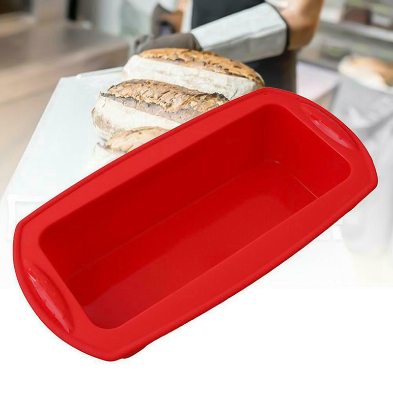 Khuôn Nướng Bánh Mì Hình Chữ Nhật Bằng Silicone Chống Dính