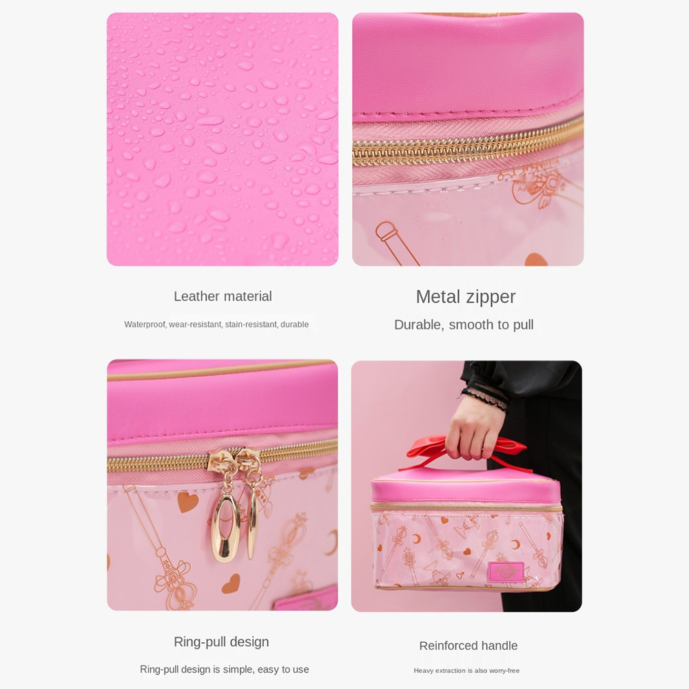 [Hàng mới về] Túi đựng mỹ phẩm họa tiết Sailor moon nhiều màu sắc đa năng