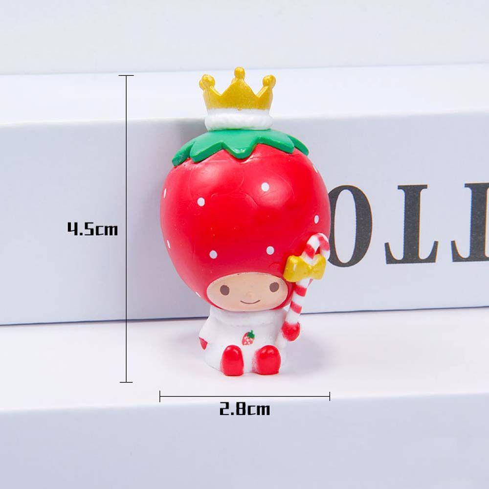 JARRED Set 6 Mô Hình Mô Phỏng Nhân Vật Phim Hoạt Hình Kuromi Bằng PVC Chất Lượng Cao