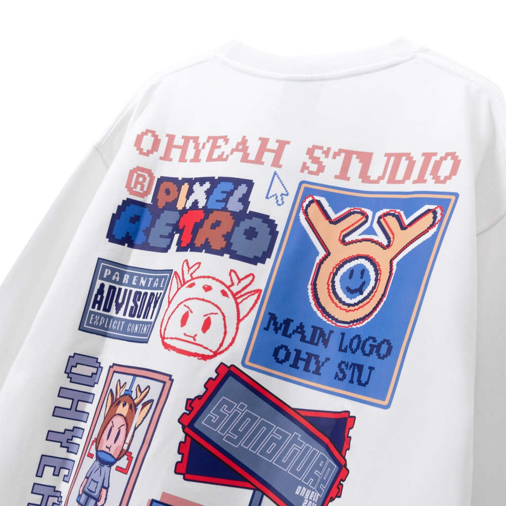 Áo Sweater OHYEAH Pixel Retro