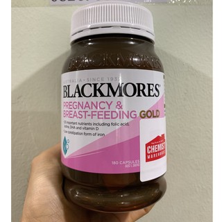 (Date 2025) Vitamin tổng hợp cho bà bầu Blackmores Pregnancy and Breast Feeding Gold, 180 viên
