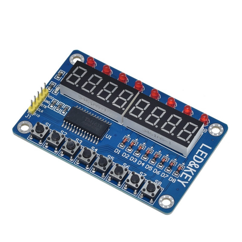 Mô-dun đèn LED 8-Bit hiển thị số cho AVR Arduino TM1638