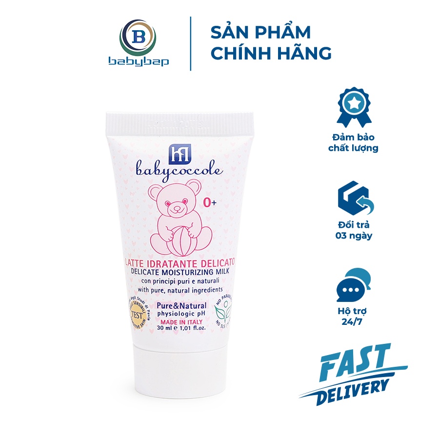 Sữa Dưỡng Thể Chiết Xuất Hạnh Nhân Babycoccole 0M+ Tạo Hàng Rào Bảo Vệ Da, Không Gây Rít Và Nhờn Da