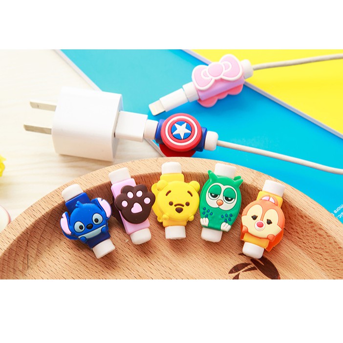 Phụ Kiện Bảo Vệ Dây Cáp Sạc usb Hình Động Vật Dễ Thương