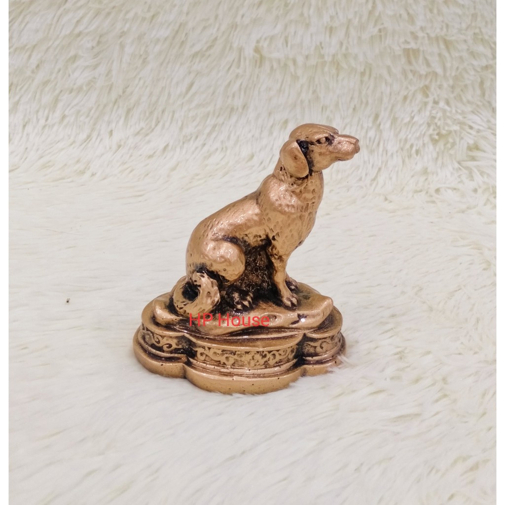 Tượng 12 con giáp để bàn trang trí làm quà tặng - con Chó