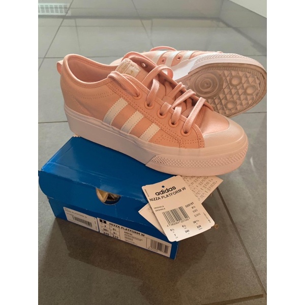 Giày Adidas Nizza màu pink cam đào size 36 đến 39 hack chân cao thêm 4 phân 💯Auth trọn đời, pick store, fullbox