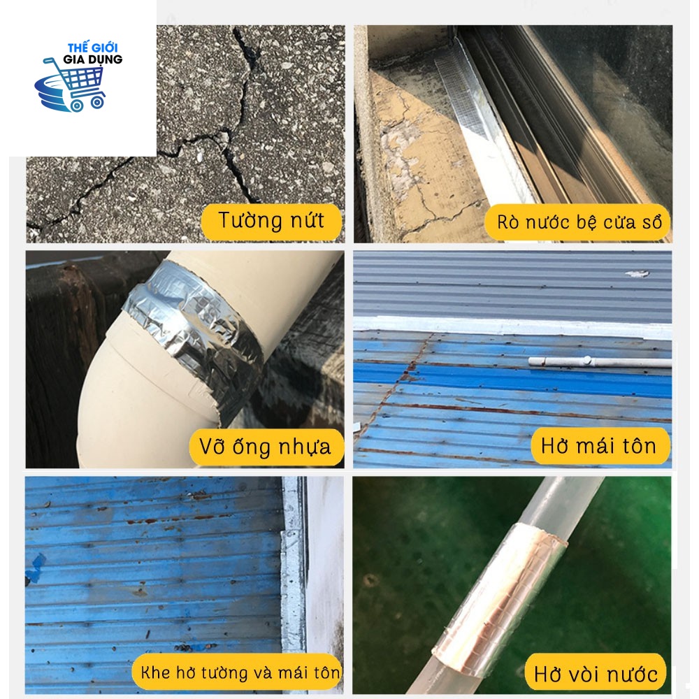 Băng keo chống thấm, băng keo siêu dính Nhật Bản chống thấm dột, dán cho tất cả mọi bề mặt