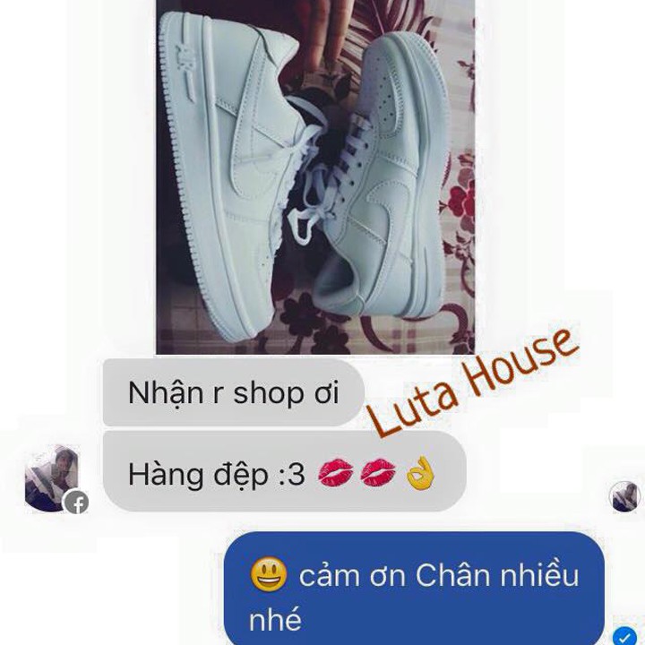 Giày Thể Thao Nam Nữ | Air Force trắng 25