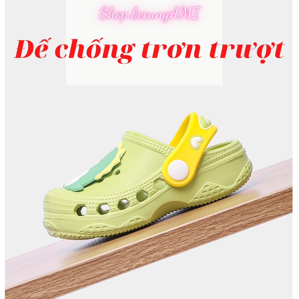 Dép cho bé Cheerful Mario chính hãng hình Kỳ Lân - Khủng long - Vịt từ 1-15 tuổi, Sục Cross cho bé trai bé gái siêu nhẹ