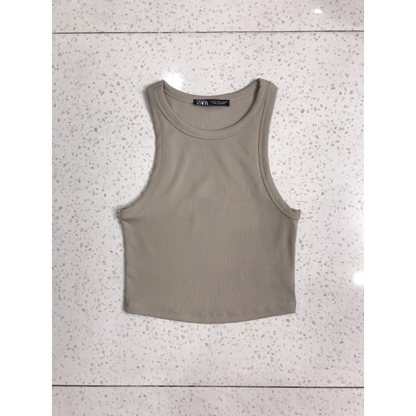 ÁO BA LỖ CROPTOP GÂN VIỀN