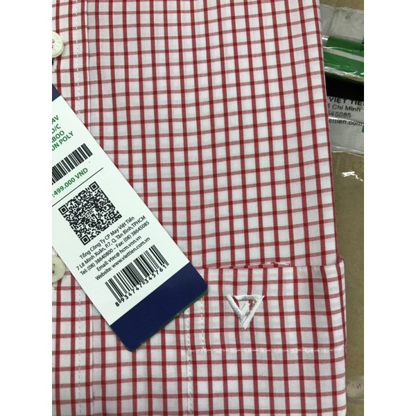 Sơmi việt tiến sale 32%( fom regular giá niêm yết 499k)