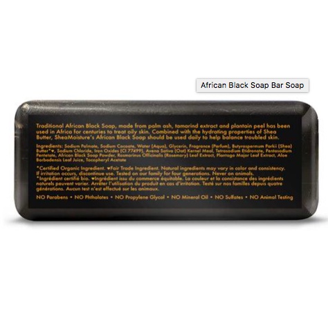 Xà bông_xà phòng đen Châu Phi giảm mụn lưng AFRICAN BLACK SOAP BAR SOAP