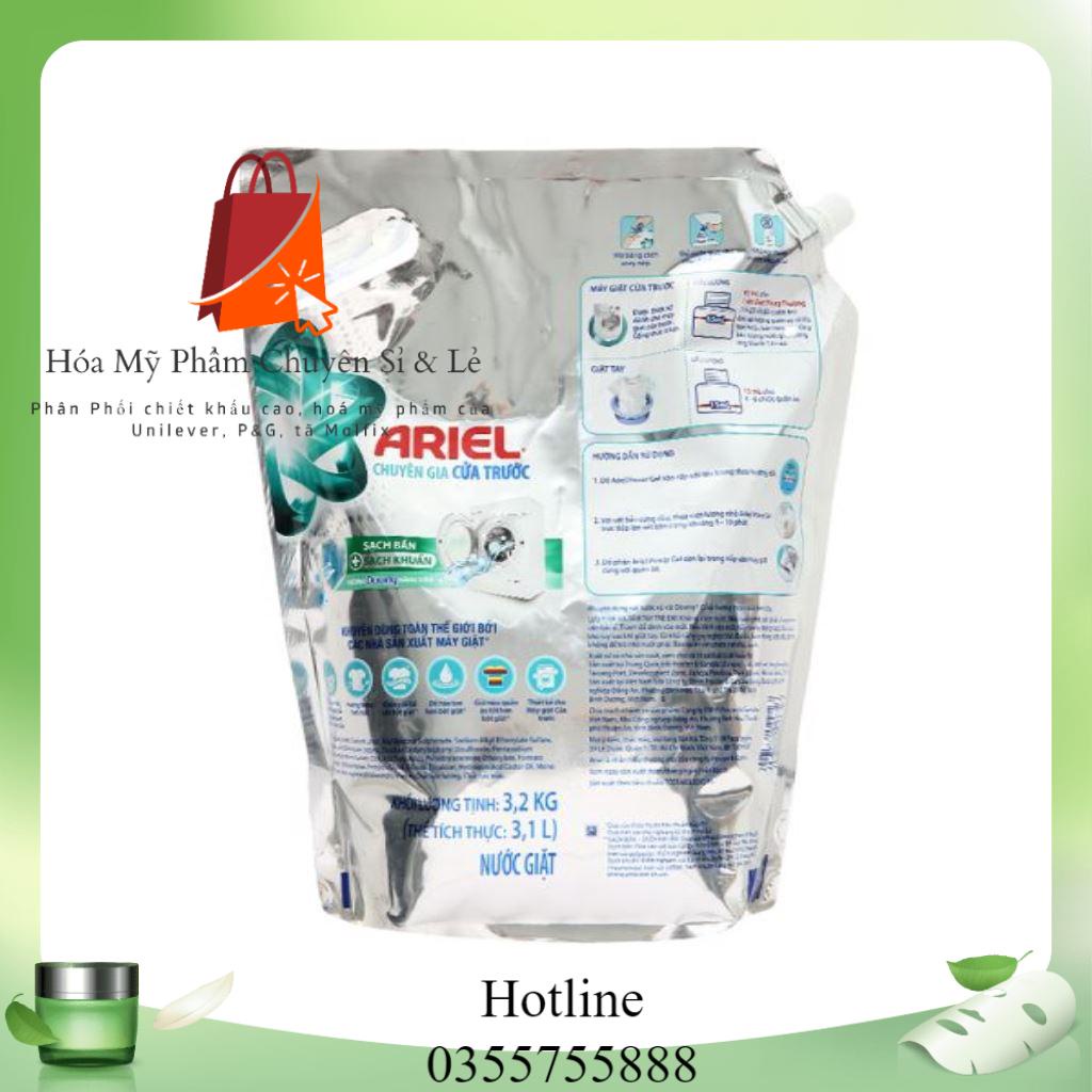 Nước giặt Ariel Matic Cửa Trước Nhiều loại Túi 2.4kg/3.2kg