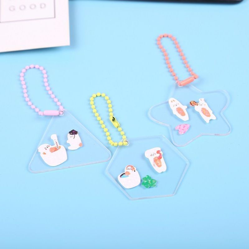 Móc Khóa Acrylic Trong Suốt Sáng Tạo Cho Học Sinh