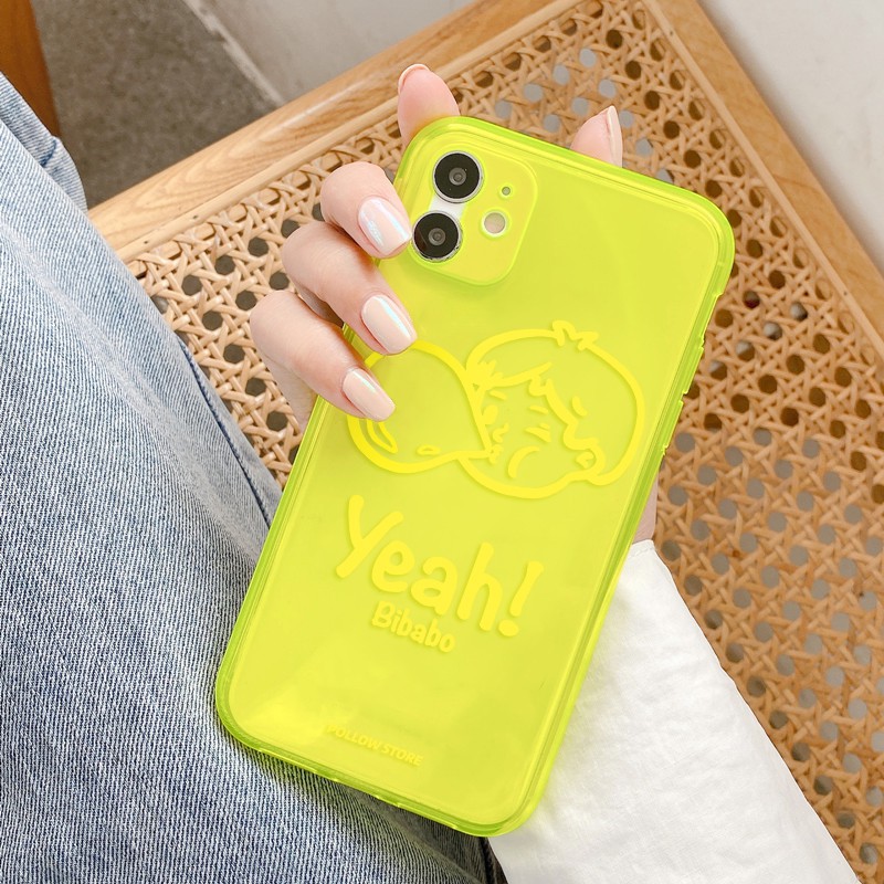 Ốp lưng iphone Bibabo neon dẻo mềm 5/5s/6/6plus/6s/6splus/7/7plus/8/8plus/x/xr/xs/11/12/pro/max/plus/promax | BigBuy360 - bigbuy360.vn