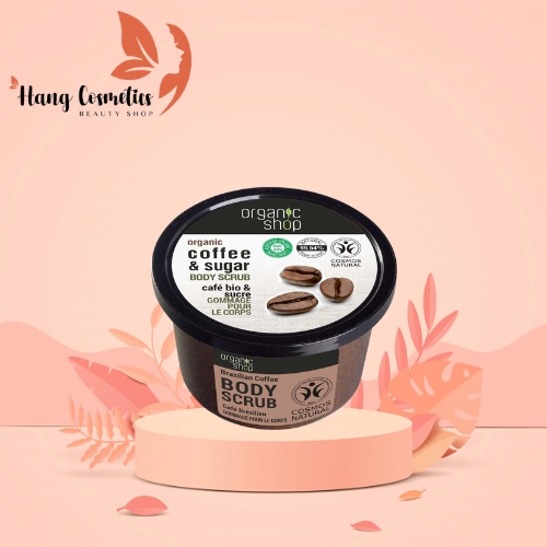 Tẩy Tế Bào Chết Body Organic Shop Coffee Sugar Body Scrub 250ml