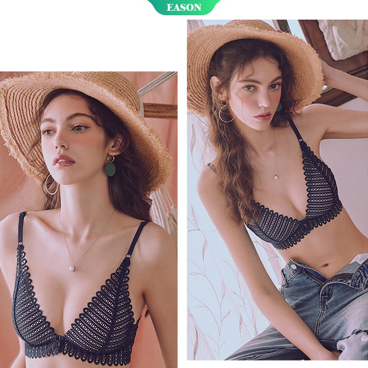 Áo Ngực Mỏng Hình Tam Giác Cài Nút Phía Trước Và Sau Lưng Cho Nữ