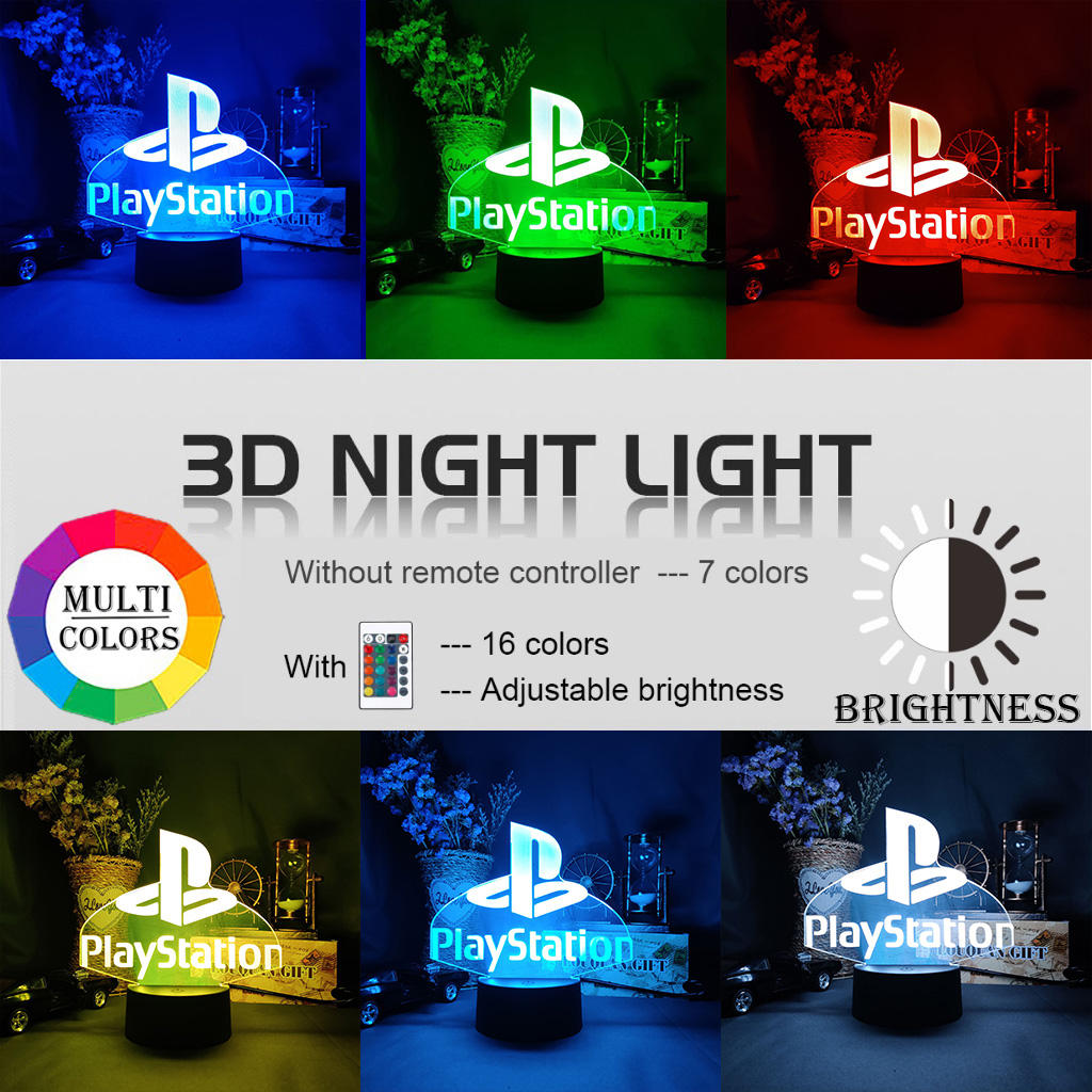 Đèn Led 3d Acrylic Trang Trí Phòng Ngủ / Cửa Hàng / Chơi Game Playstation