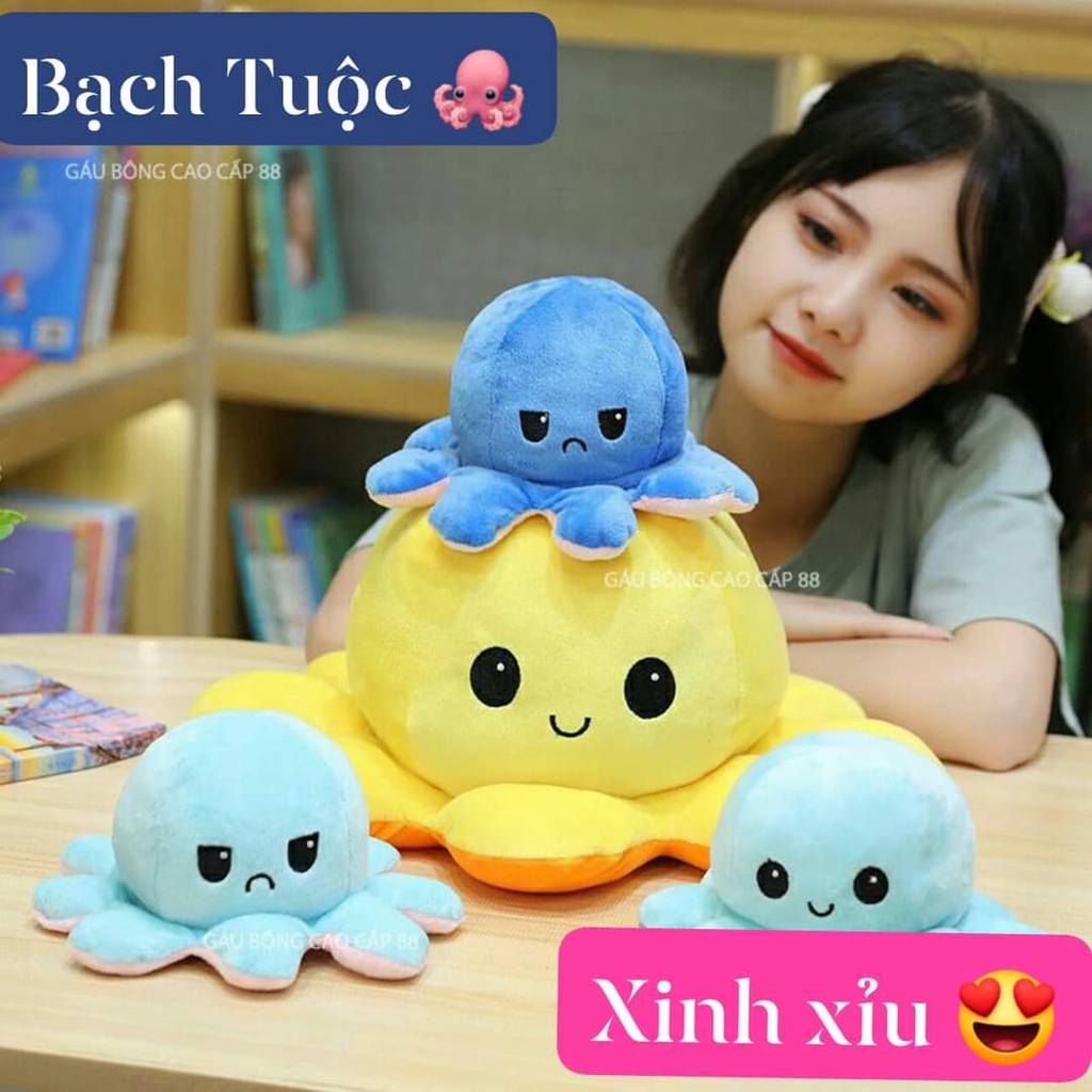 Gấu Bông Bạch Tuộc Cảm Xúc Size Lớn. Bạch Tuộc Nhồi Bông BrownStore