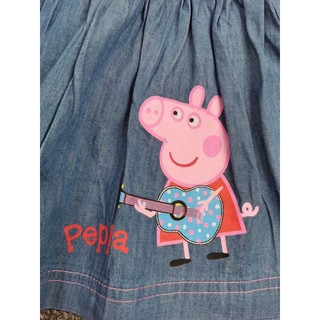 Chân váy denim Peppa size 102-130 (2/3y-5/6y)