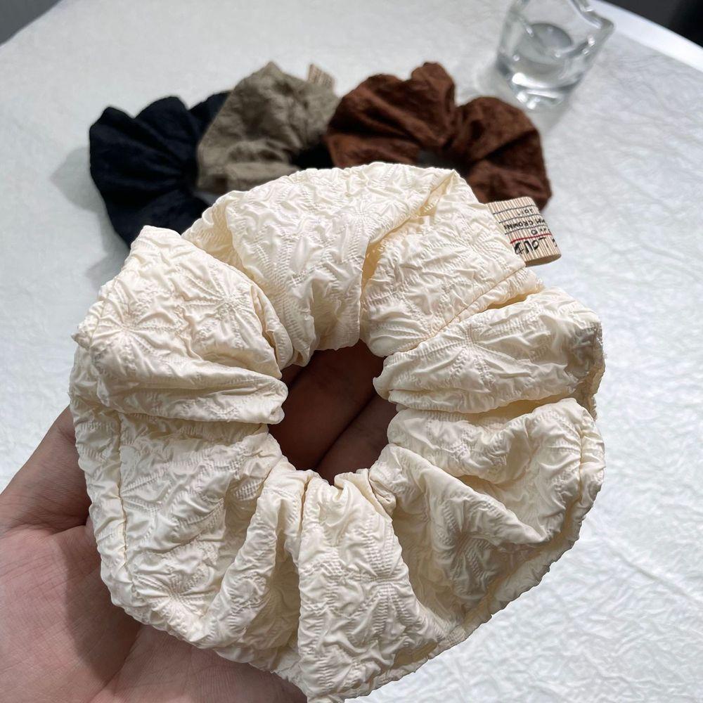 Dây Buộc Tóc Cao Su Bồng Bềnh Phối Bèo Nhún Phong Cách Vintage Thanh Lịch