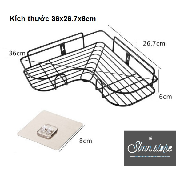 Kệ góc đa năng, Kệ sắt siêu chắc chắn phụ kiện lý tưởng cho phòng tắm, nhà bếp cực kỳ tiện dụng. SD1_KNTGocLL