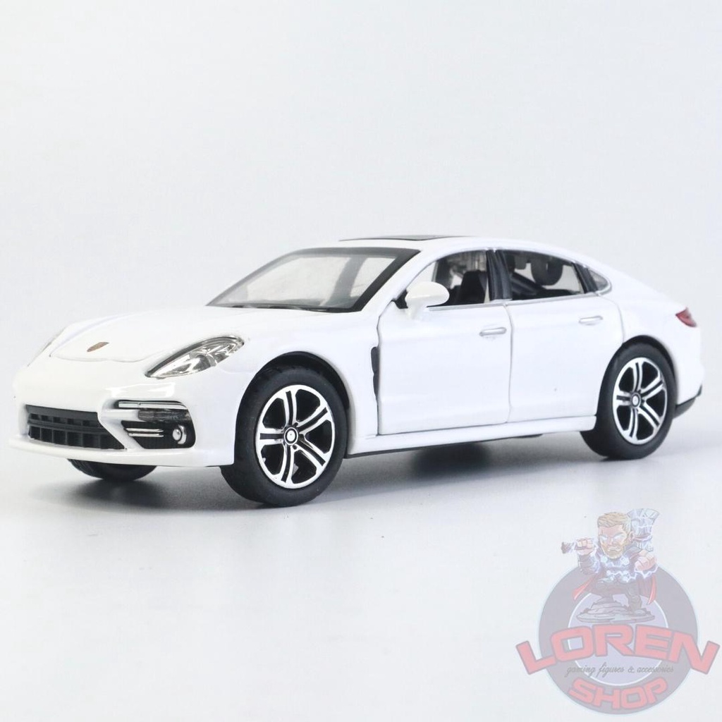 Mô hình ô tô kim loại Porsche Panamera tỷ lệ 1:32, siêu xe thể thao có đèn còi mở được cửa cốp - Lorenshop